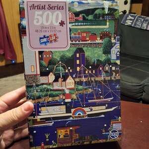 SureLox Artist Series 500 Piece Harbour Scene Jigsaw Puzzle